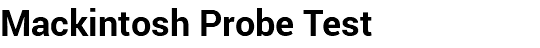 Mackintosh Probe Test